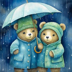 Jour de pluie heureux