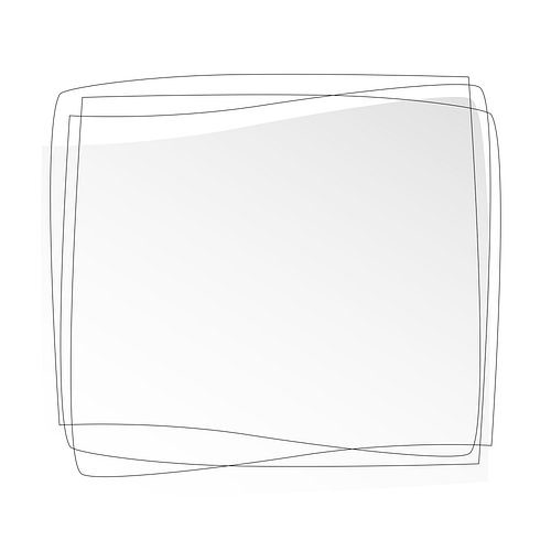 Line Art Squares Grayscale
