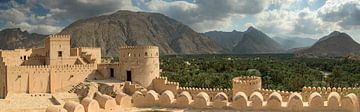 Traditioneel zandstenen fort in Oman van Ruud Overes