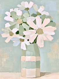 Frühlingsblumenpracht in Pastelltönen von Wall Wonder