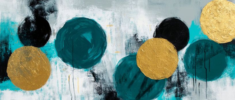 Modern abstract art with colours by Poster Art Shop