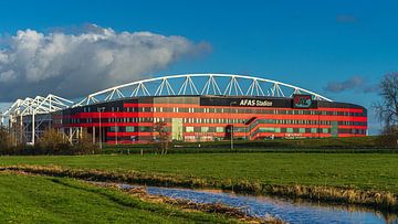 Voorkant AFAS AZ voetbal  Stadion in Alkmaar van Rob Baken
