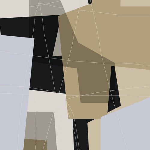 Scandinavische abstracte vormen en lijnen