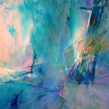 Flying away - turquoise meets rose by Annette Schmucker
