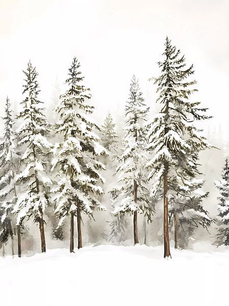 Snow forest by haroulita