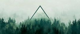 Geometric shape in the fog by Poster Art Shop