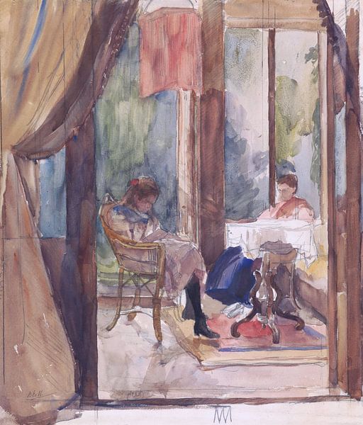 Barbara Elisabeth van Houten, Reading in the conservatory, at The Hague by Atelier Liesjes