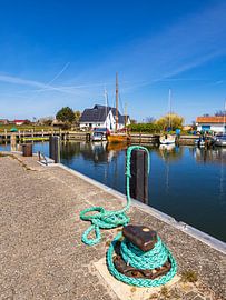 Blick auf den Hafen von Neuendorf auf der Insel Hiddensee von Rico Ködder