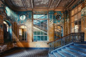 Lost Place - Escaliers du sanatorium de Beelitz