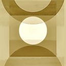Abstracte Pastel Vormen Monochroom Oker van FRESH Fine Art thumbnail