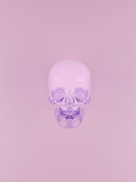 Violetter Glasschädel von Tom IJmker
