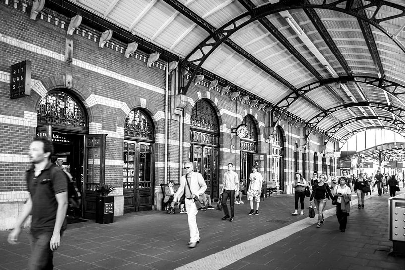 Central Station Groningen, Netherlands, On the road (black&white) by Klaske Kuperus