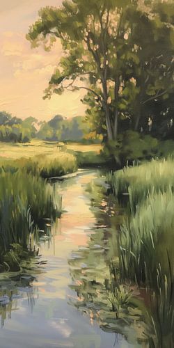 Summer light on the stream