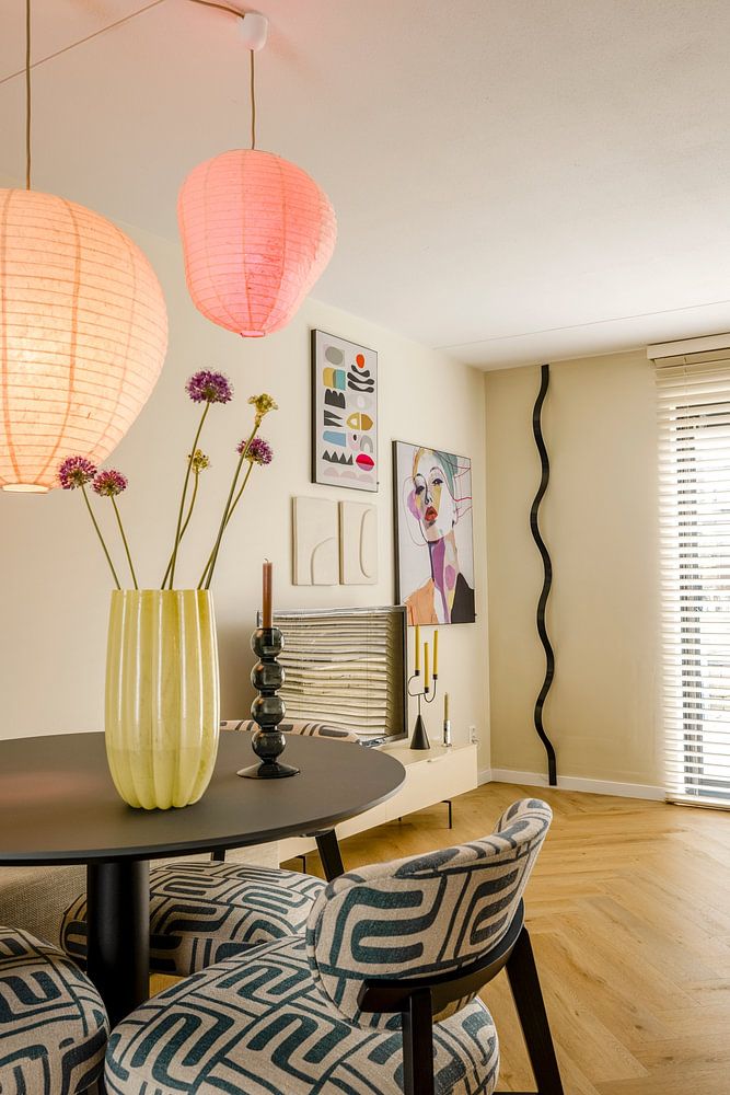 Colourful abstract portrait  by Carla Van Iersel 