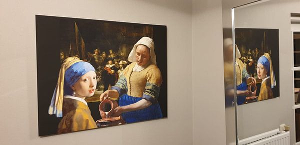 Customer photo: Girl with a Pearl Earring  -  the milkmaid - Johannes Vermeer by Lia Morcus