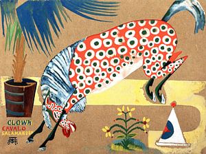 Amadeo de Souza-Cardoso, Clown, Pferd, Salamander