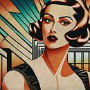 Portrait of Marianne a girl from the twenties by Jan Keteleer (JanKé): A Journey Beyond the Canvas thumbnail