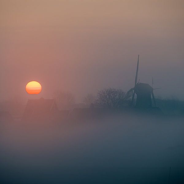 Windmill of Groenekan by Jeroen