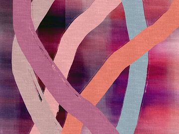 Kleurrijke abstracte kunst in levendige kleuren.