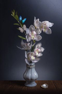Stilleven | Orchidee | Wit van Sandra Hazes