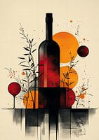 A Portrait in Red and Black