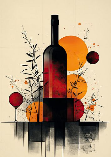 A Portrait in Red and Black