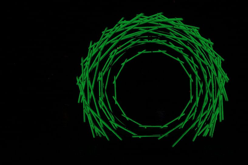 Nest licht kunst groen von Saskia Hoks