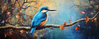 IJsvogel Kleurrijk van Blikvanger Schilderijen thumbnail