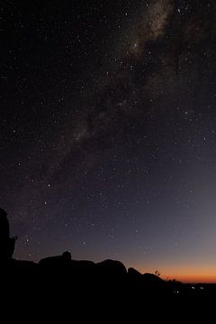 The Milky Way visible during sunset by Jeroen de Weerd