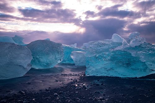 Diamond Beach nearJökulsárlón , Iceland. Landscape