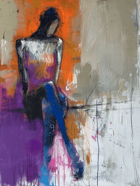 Modern en abstract figuratief portret van Studio Allee