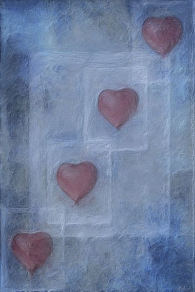Heart in Quadrat by Katz MatzArt
