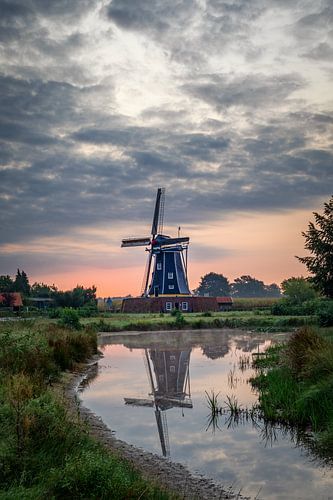 Mill Bataaf in Winterswijk at sunrise