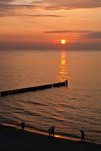 Sonnenuntergang an der Ostseeküste