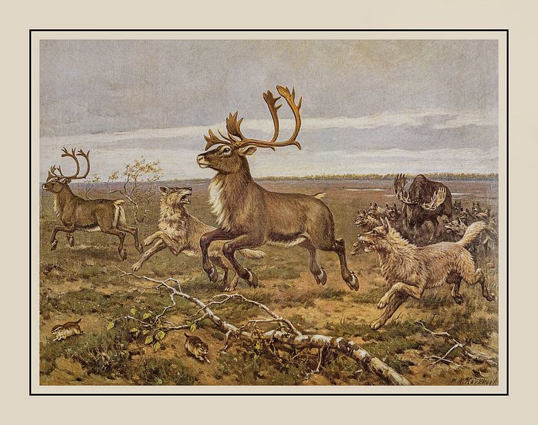 School plate A.M. Koekkoek - "In the Siberian plain" by Anita Meis