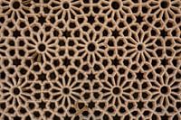 Texture of stone mosaic at the Red Fort in Agra, India