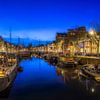 Groningen  - Blauwe uur in Noorderhaven van Ardi Mulder