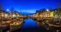 Groningen  - Blauwe uur in Noorderhaven van Ardi Mulder thumbnail