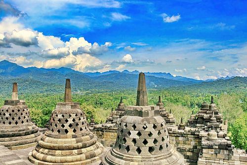 'Stupa's en Dagoba's op de Borobudur
