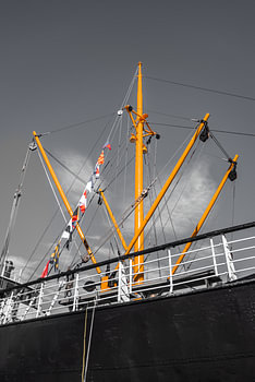 Ship with a hint of Orange