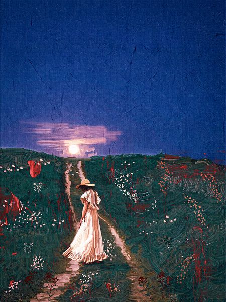 Moonlit Path by Vineet Suresh