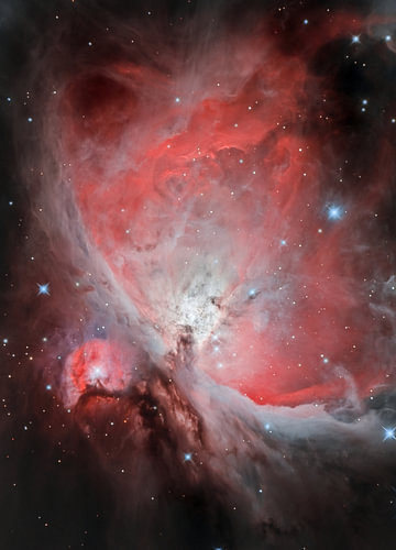 Het hart van de grote Orionnevel (M42)