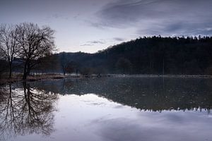 Fischteich bei Lindlar, Bergisches Land, Deutschland