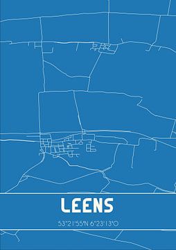 Blueprint | Map | Leens (Groningen) by Rezona