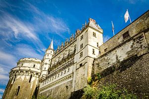Fassade von Schloss Amboise in Amboise an der Loire in Frankreich