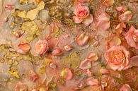 Abstract painting, earth tones, pastel pink and gold by Joriali photography and paintings thumbnail