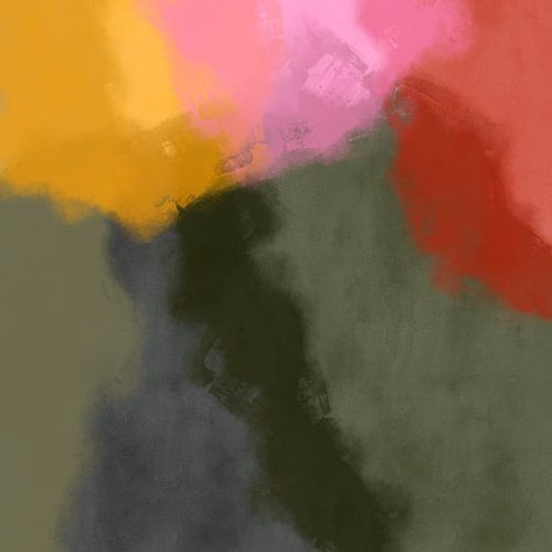 Kleurrijk expressionistisch schilderij