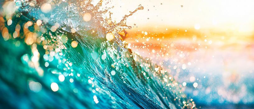 The sound of waves in the sunlight by Poster Art Shop