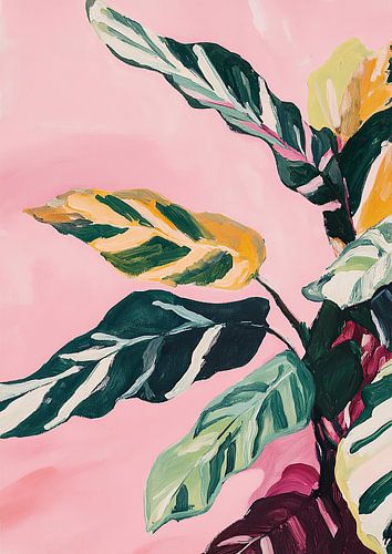 Botanisch roze preppy plant