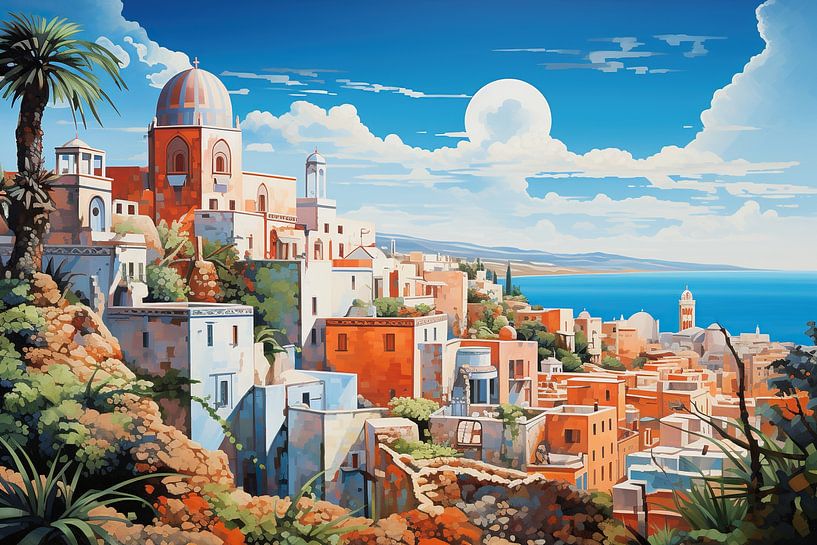Morocco Painting by Abstract Painting